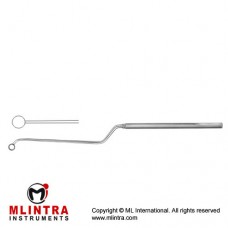 Nicola Micro Curette Bayonet Shaped - Angled Up Stainless Steel, 21.5 cm - 8 1/2" Diameter 6.5 mm Ø